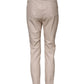 Elisabetta Franchi Beige High Waist Tapered Pants