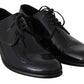 Elegante dunkelblaue Derby-Schuhe aus Leder