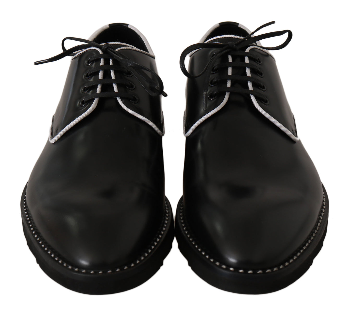 Eleganti scarpe derby in pelle nera