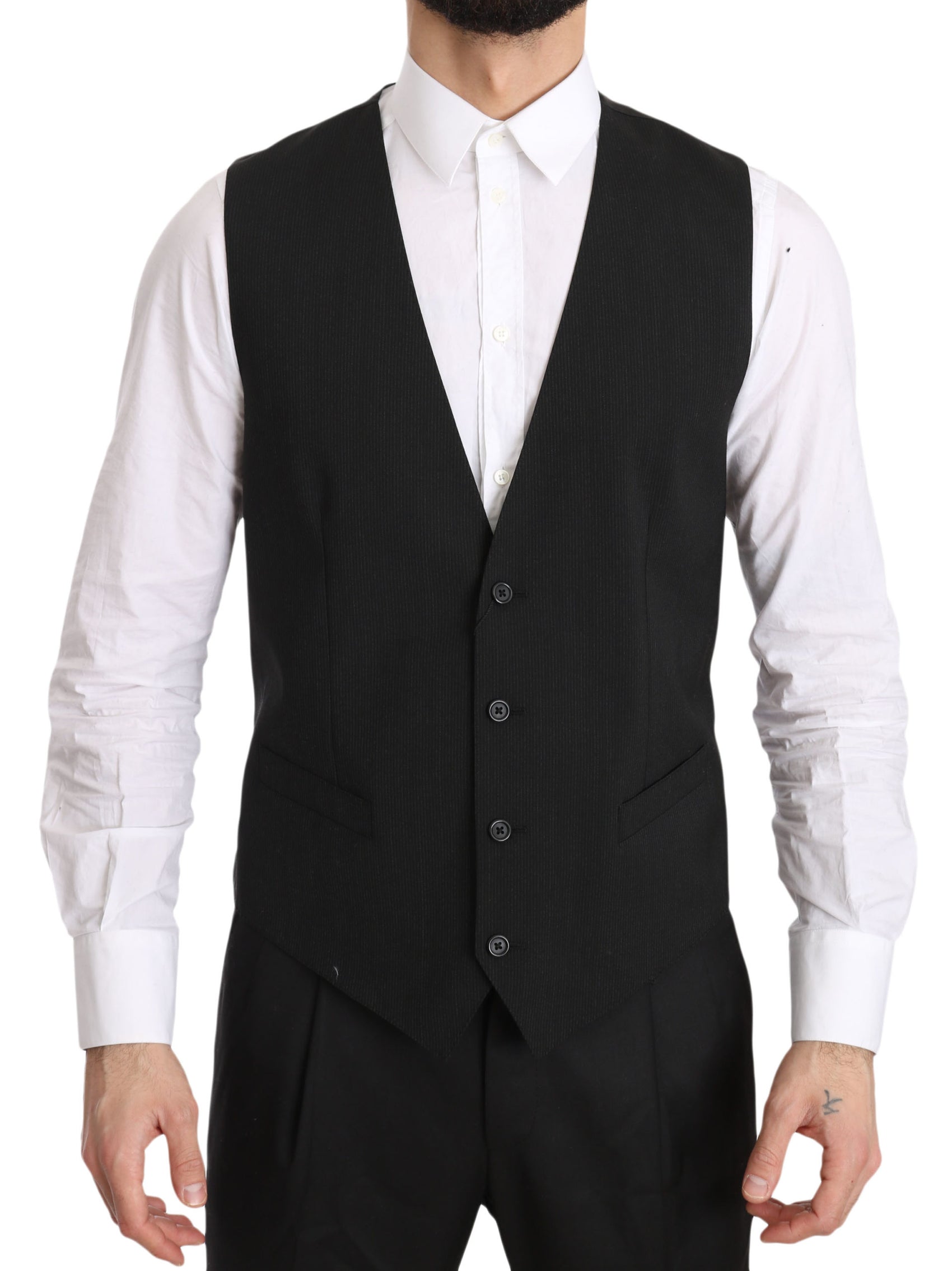 Elegante gilet formale grigio - vestibilità regolare