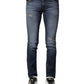 Dolce & Gabbana Blue Washed Cotton Slim Fit Men Denim Jeans