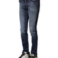 Dolce & Gabbana Blue Washed Cotton Slim Fit Men Denim Jeans