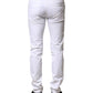 Dolce & Gabbana White Cotton Skinny Men Denim Jeans