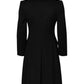Dolce & Gabbana Black Wool Long Sleeves Trench Coat Jacket
