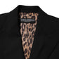 Dolce & Gabbana Black Wool Single Breasted Coat Jacket