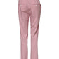 Dolce & Gabbana Pink Wool Mid Waist Tapered Pants