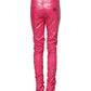 Dolce & Gabbana Pink Cotton High Waisted Skinny Denim Jeans