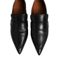 Marsell Black Soft Leather Loafer Pointed Toe Slip On Shoes