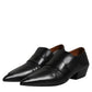 Marsell Black Soft Leather Loafer Pointed Toe Slip On Shoes