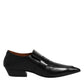 Marsell Black Soft Leather Loafer Pointed Toe Slip On Shoes