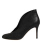 Gianvito Rossi Metallic Black Pump Stiletto Heels Shoes