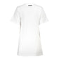 Cavalli Class White Cotton Dress