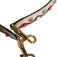 Dolce & Gabbana Beige Red Leather Handbag Accessory Shoulder Strap