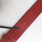 Dolce & Gabbana Maroon Classic Leather Metal Logo Buckle Belt
