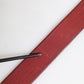 Dolce & Gabbana Maroon Classic Leather Metal Logo Buckle Belt