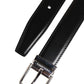 Dolce & Gabbana Black Classic Leather Metal Buckle Belt