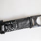 Dolce & Gabbana Black Classic Leather DG Logo Buckle Belt