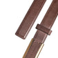 Dolce & Gabbana Brown Calf Leather Antique Buckle Belt