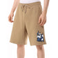 Brown Cotton Short