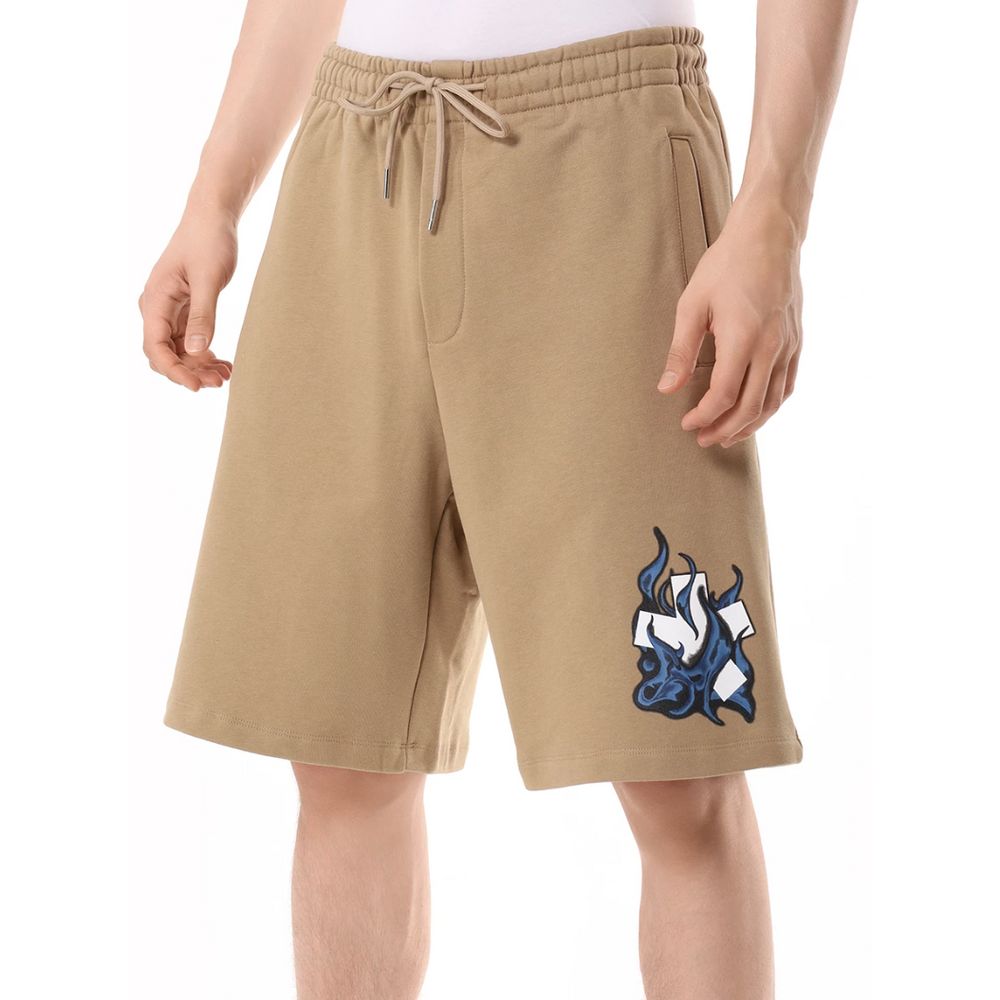 Brown Cotton Short