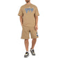 Brown Cotton Short