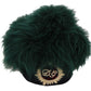 Elegant Emerald Cashmere Cloche Cap