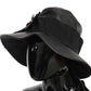 Elegant Black Leather Cloche Cap