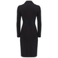 PINKO Black Viscose Dress