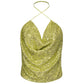 PINKO Green Polyester Tops & T-Shirt