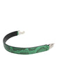 Dolce & Gabbana Black Green Exotic Leather Bag Shoulder Strap