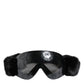 Dolce & Gabbana Black Bi0759 Lace Mirrored Ski Goggles Mask Sunglasses