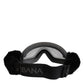 Dolce & Gabbana Black Bi0759 Lace Mirrored Ski Goggles Mask Sunglasses