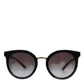 Dolce & Gabbana Black Transparent Trim Round DG4371-F Eyewear Sunglasses