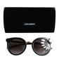 Dolce & Gabbana Black Transparent Trim Round DG4371-F Eyewear Sunglasses