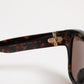 Dolce & Gabbana Dark Brown Havana DG4398F Square Frame Eyewear Sunglasses