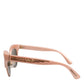 Dolce & Gabbana Pink Gold Mirrored Cat Eye DG6109 Sequined Sunglasses