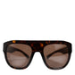 Dolce & Gabbana Dark Brown Havana DG4398F Square Frame Eyewear Sunglasses