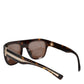 Dolce & Gabbana Dark Brown Havana DG4398F Square Frame Eyewear Sunglasses