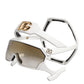 Dolce & Gabbana White Acetate Next Generation Mask Eyewear Sunglasses