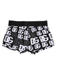 Dolce & Gabbana Black Cotton Logo Regular Men Boxer Underwear
