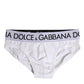 Dolce & Gabbana White Cotton Stretch Regular Brief Underwear