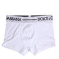 Dolce & Gabbana White Cotton Stretch Regular Boxer Underwear