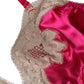 Dolce & Gabbana Magenta Floral Lace Silk Non Wire Bra Underwear