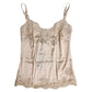 Dolce & Gabbana Beige Lace Silk Satin Tank Lingerie Underwear