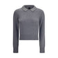 PINKO Rhinestone-decorated collar Sweater