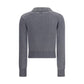 PINKO Rhinestone-decorated collar Sweater