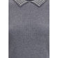 PINKO Rhinestone-decorated collar Sweater
