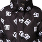 Dolce & Gabbana Black DG Mania Puffer Quilted Long Coat Jacket