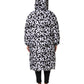 Dolce & Gabbana Black White DG Mania Hooded Long Coat Jacket