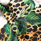 Dolce & Gabbana Multicolor Leopard Rose Puffer Quilted Jacket